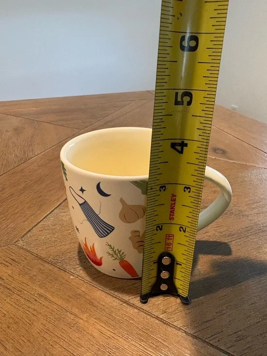 Brodo Bone Orange Logo Ceramic Mug Veggie Print - Set of 2 - Picture 5 of 5